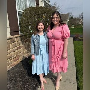 Draper James plaid print wrap dress Pink size 18